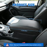 Center Console Cover for Subaru Crosstrek Impreza 2017-2023 Armrest | Premium Nappa Leather Armrest Cover for Car Waterproof Center Console Pad Protector Anti-Scratch Arm Rest Box Cover, Black