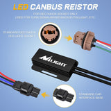 7443 CK LED CANbus Decoder Turn Signal Anti-Flicker Resistor | Helps Reduce Hyper Flash, Flickering and Dashboard Error Warnings, Pack of 2