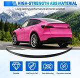 Spoiler Compatible with Tesla Model Y 2020 2021 2022 2023 2024 Spoilers for Cars Rear Spoiler Wing ABS Sporty Rear Trunk Lip Exterior Accessories Easy No-Drill Installation, Matte Black