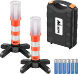 LED Emergency Roadside Kit for Car,Magnetic Base, Detachable Stand, Solid Storage Case,Use for Car Truck Beacon Safety Strobe Light Warning Alert-2 Pack