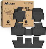 TPE Floor Mats for Toyota Grand Highlander 2024 2025 2026 with Subwoofer (Include Hybrid) Lexus TX350 2024 2025 2026, All Weather Custom Fit Heavy Duty Floor Liners