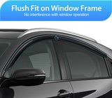 Tape-On Window Visors for Chevy Tahoe 2015-2020, 4PCS | Out-Channel Smoke Rain Guards, Helps Vent Fresh Air in Rainy Weather, Fits Cadillac Escalade/GMC Yukon 2015-2020