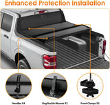 Hard Tri-fold Truck Bed Tonneau Cover Fits for Chevy Silverado 1500/GMC Sierra 1500 2019 2020 2021 2022 2023 2024 2025-6.7ft