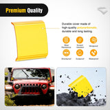 Light Bar Cover for 4 Inch LED Pods, 2 PCS Yellow Protective Durable Polycarbonate Lens Waterproof Dustproof Scratch-Proof for Double-Row Off Road Driving Lighting