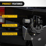 2 Pack 3/4 Inch D-Ring Separate Shackle with 7/8 Inch Lock Pin 45,000 lbs Break Strength, Off Road Recovery Shackle with Isolators Washers for Use with Tow Strap, Winch, Truck Vehicle (Black)