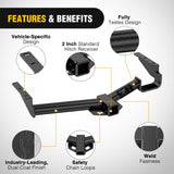 Class 3 Trailer Hitch 2 Inch Receiver for 2004-2007 Toyota Highlander; 2004-2006 Lexus RX330 ; Lexus RX400h 2006-2008; Lexus RX350 2007-2009; Multi-Fit Hitch Ball Mount Cargo Carrier Bike Rack