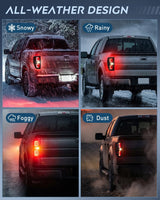 Taillight Assembly Compatible with 2009 2010 2011 2012 2013 2014 Ford F150 Incandescent Type Styleside Upgrade LED Tube tail lights; Rear Brake Lamps