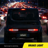 Third Brake Light for Nissan Cube 2009 2010 2011 2012 2013 2014 | for Nissan Cube 2009 2010 2011 2012 2013 2014, High Mount 3rd Stop Car Rear Center Cab LED Lamp Tail Replacement, Smoked Lens