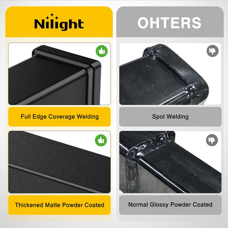 Trailer Hitch Extender Adapt 1-1/4 Inch to 2 Inch Receiver, 4-1/4 Inch Rise or Drop with Bolt Nut Clip 350 lbs TW Adjustable Extend 7.5 Inch and 9.5 Inch Length Matte Black Powder Coated