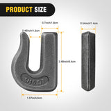 4PCS Weld-On Forged Clevis Grab Chain Hooks 5/16 Inch Heavy Duty Forged Grade 70 Grade Utility Hook Weldable for Trailer Truck, Rigging, Car, SUV, RV, UTV, Tractors Work Loading Capacity 4700 LBS