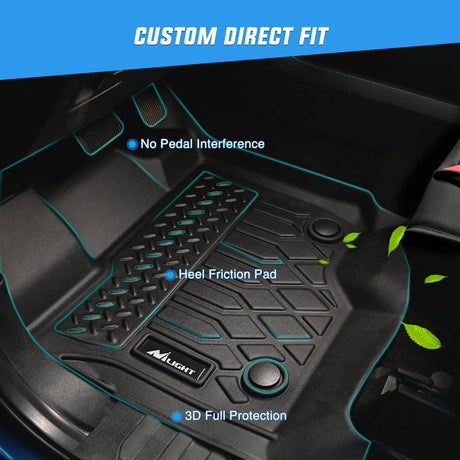 TPE Floor Mats for Subaru Crosstrek XV Crosstrek 2013 2014 2015 2016 2017, All Weather Custom Fit Heavy Duty Floor Liners