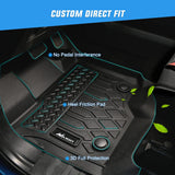 TPE Floor Mats for Lexus NX NX200t NX300 NX300h 2015 2016 2017 2018 2019 2020 2021, All Weather Custom Fit Heavy Duty Floor Liners