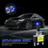 2PCS Blue LED Toggle Switch 12V DC 30A 3 Pin On Off 2 Position Heavy Duty Rocker Switch with 14AWG Wire for Automotive Cars Trucks Boats Racing Cars Auto Boat