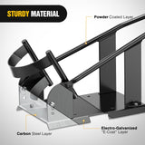 Motorcycle Wheel Chock 1800 lbs Capacity Wheel Cradle Holder Heavy-Duty Standard Steel Motorcycle Front Wheel Stand with 3 Adjustable Holes for 15 Inch-21 Inch Off-Road Motorcycles Black
