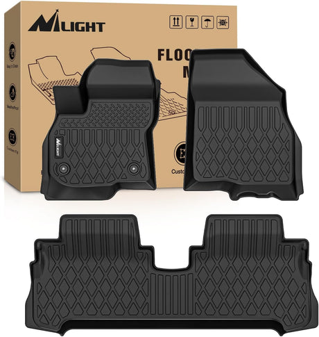 TPE Floor Mats for Chevy Bolt EV 2017 2018 2019 2020 2021 2022 2023, All Weather Custom Fit Heavy Duty Floor Liners