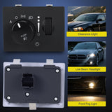 Headlight Dimmer Switch Compatible with 2005 2006 2007 2008 2009 2010 2011 Chrysler 300 2006-2012 Dodge Charger 2008-2011 Challenger 2005-2008 Magnum with Blue LED Light