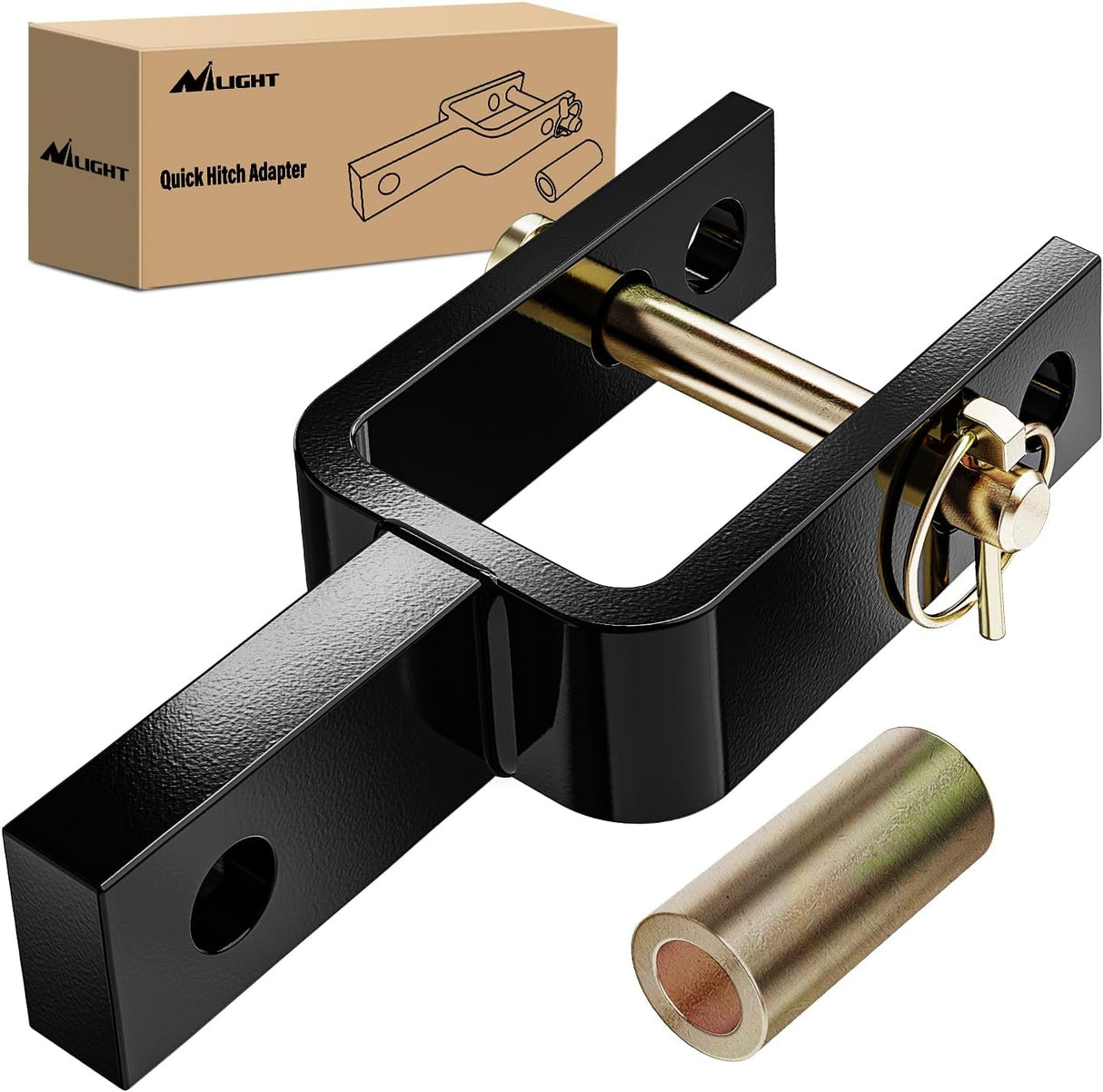 Versatile Quick Hitch Adapter with Adapter Sleeve Used to Adjust Top Link Bracket Movements Fits for Category 1 3-Point Quick Hitch Tractors