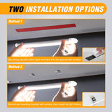 LED Interior Light Bar 8PCS 12 Inch Strip Lights | 120 LEDs with 1600LM Output On Off Switch and 12V to 85V Compatibility for RV Camper Enclosed Cargo Trailer Boat and Van
