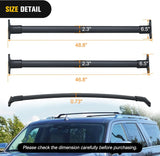 Roof Rack Cross Bars Compatible with Ford Expedition 2018 19 20 21 2022 with Side Rails, Adjustable Aluminum Less Wind Noise Car Crossbars for Cargo Carrier Luggage Box Kayak Tent Snowboard