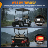 Golf Cart LED Light Kit 12V Stop Brake Turn Signal EZGO TXT | Headlight Taillight Horn Waterproof Plug and Play Complete Upgrade Kit for 1996-2013 EZGO TXT Electric Carts