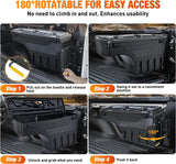 Truck Bed Tool Box Passenger Side Truck Tool Box Fit for Dodge Ram 1500 2500 3500 2002-2018 ABS Swing Case Truck Bed Storage Box w Lockable Lid Waterproof Wheel Well Toolbox, without Rambox