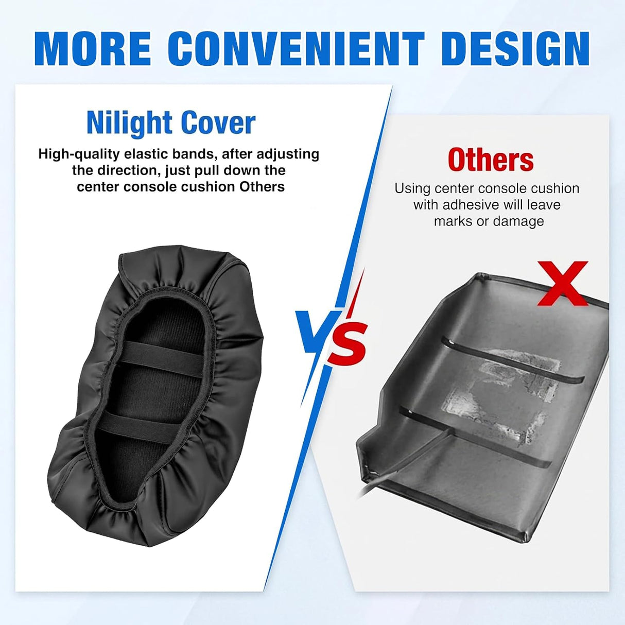 Center Console Cover for Nissan Altima 2013-2018 Armrest Cushion | for Altima 2013 14 15 16 17 2018 Accessories Nappa Leather Armrest Cover for Car Waterproof Anti-Scratch Arm Rest Pad, Black