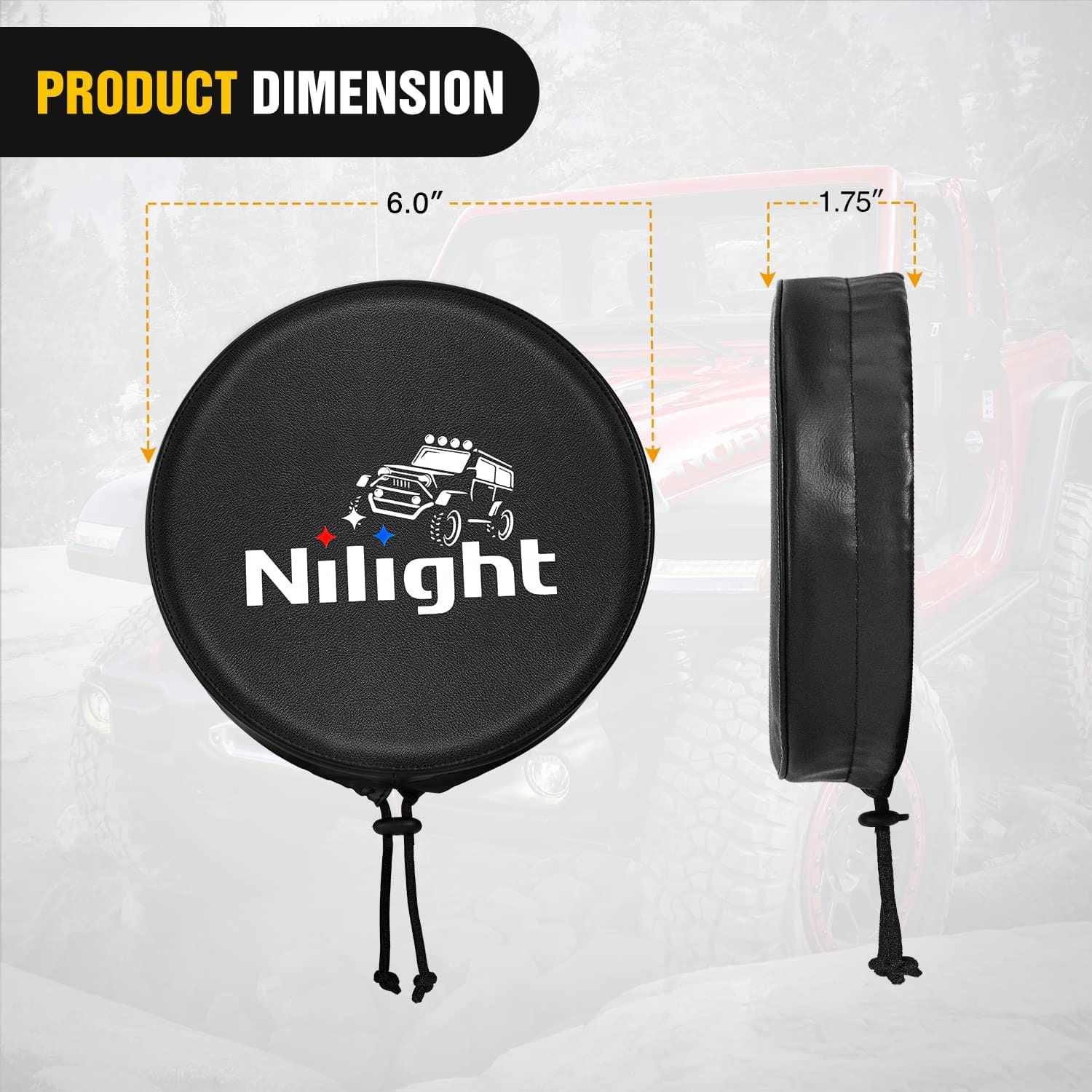5.75" Round Offroad Driving Pod Light Cover Type B Nilight