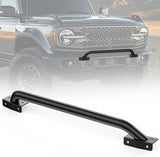 Grille Guard for Ford Bronco 2021 2022 2023 2024 2025 – Heavy Duty Steel Front Bumper Protector Bull Bar, Bolt-On Skid Plate for Off-Road, Matte Black (Not for Bronco Sport)
