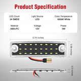 License Plate Lights Compatible with 1996 1997 1998 1999 2000 2001 2002 2003 2004 2005 2006 2007 2008 2009 2010 2011 2012 2013 2014-2022 Toyota 4Runner 6500K White Clear Lens 2PCS Pack