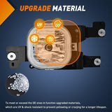 Fog Lights Assembly Compatible with 2008 2009 2010 FORD F-250 F-350 F-450 F-550 F250 F350 F450 F550 SUPER DUTY Clear Lens w/H10 12V 42W Bulbs