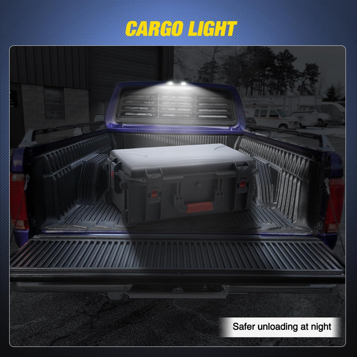 Third Brake Light Tail High Mount 3rd Stop Cargo Reverse Lights Smoked Lens Compatible with Ford F150 1994 1995 1996 F250 F350 Bronco 1992 1993 1994 1995 1996 1997 Pickup Truck Rear Cab Lamp