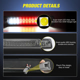 Third Brake Light for Chevy Colorado GMC Canyon 2015 2016 2017 2018 | for Chevy Colorado and GMC Canyon 2015 2016 2017 2018, High Mount 3rd Stop LED Car Rear Cab Center Lamp Replacement, Smoked
