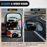 Towing Mirrors Manual Adjusted Flat Convex Glass Telescoping Folding Compatible With 1999-2002 Chevy Silverado GMC Sierra 1500 2500 3500 Suburban Tahoe Avalanche Yukon