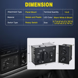 Headlight Dimmer Switch and Cargo Fog Light Switch Compatible with 2003 2004 2005 2006 2007 Chevy Avalanche Silverado Suburban Tahoe GMC Sierra Yukon Hummer H2 2003-2006 Cadillac Escalade