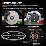 4PCS 15.5inch Double Row LED Wheel Ring Lights Pure White with Wiring Harness Kit Rocker Switch Control Dual Row for Car Van SUV Truck