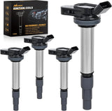 Ignition Coil Pack UF596 Fit for Toyota Lexus Pontiac Vibe Scion IM/XD Corolla Matrix Prius V CT200H 2008 2009 2010 11 12 13 14 15 16 2017 1.8L L4 OE# C1714 90919-02252 Ignition Coils Set of 4