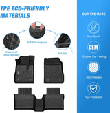 TPE Floor Mats for Chevy Impala 2014 2015 2016 2017 2018 2019 2020 (Not for Vinyl Floors) All Weather Custom Fit Heavy Duty Floor Liners