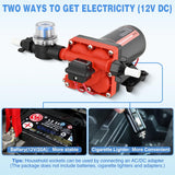 RV Water Pump 12v Diaphragm Pump 6.0 GPM 70 PSI with Pressure Switch & Strainer 12 Volt DC Heavy Duty Camper RV Pump Upgrade Self-Priming Low Noice for RV Marine Yacht Caravan Camper Trailer