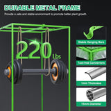 4x4 Grow Tent 48 Inchx48 Inchx80 Inch High Reflective Mylar Indoor Growing Tents 600D Oxford Cloth with Observation Window and Removable Floor Tray for Hydroponics Indoor Plants Fruit Flower Veg Growing