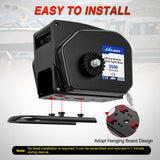 Boat Trailer Winch 3500 lbs Portable Electric Boat Winches 12 V DC Marine Winch with Remote Control and Hand Crank Power-in Freewheel Operation Waterproof Reversible Winch for Boat Trailer