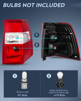 Taillight Assembly for 2007-2017 Ford Expedition Passenger Side | Fits 2007 2008 2009 2010 2011 2012 2013 2014 2015 2016 2017 Ford Expedition OE Style Rear Tail Light Replacement