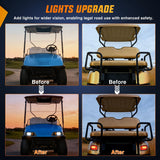 Golf Cart LED Light Kit 12V Stop Brake Turn Signal EZGO TXT | Headlight Taillight Horn Waterproof Plug and Play Complete Upgrade Kit for 1996-2013 EZGO TXT Electric Carts