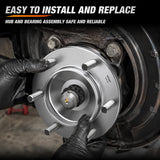Front Wheel Bearing and Hub Assembly for Chevrolet Tahoe Suburban 2015–2020, GMC Yukon XL 2015–2020, Silverado 1500 2014–2018, GMC Sierra 1500 2014-2018, Escalade, 4WD-2Pack