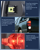 Taillight Assembly Compatible with 2004-2012 Chevy Colorado | 2004-2012 GMC Canyon 2006 Isuzu i280 i350 2007 2008 i290 i370 Rear Lamp OE Style Driver and Passenger Side Smoke Red Lens