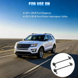 K750616 K750617 Front Sway Bar Links for Ford Explorer 2011-2018 | for 2011 2012 2013 2014 2015 2016 2017 2018 Explorer 2013-2018 Police Interceptor Utility Driver and Passenger Side Link Kit