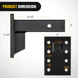 3-Position Pintle Hook Mount for 2 Inch Hitch Receiver Nilight