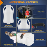 Transmission Fluid Pump Kit 10L Automotive Pneumatic Oil Fluid Extractor ATF Refill Dispenser Transfer Pump with 15 ATF Filler Adapters 2.6 Gal 2 Way Vacuum Fluid Evacuator Oil Change Tool Set