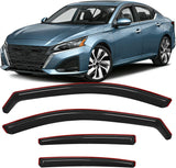 in-Channel Rain Guards for Nissan Altima 2019–2026, Smoke Tinted Rain Guards Vent Visors Window Deflector, Reduce Wind Noise for Comfortable Driving, 4PCS