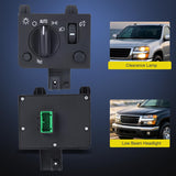 Headlight Dimmer Switch Compatible with 2004 2005 2006 2007 2008 2009 2000 2010 2011 2012 Chevy Colorado 2004-2012 GMC Canyon Warm White LED Light w/o Fog Light