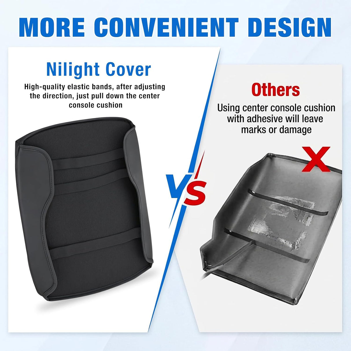 Center Console Cover for Dodge Ram 1500/2500/3500 2019-2025 2026 | for Ram Bucket Seat Accessories Nappa Leather Armrest Cover for Car Waterproof Anti-Scratch Middle Arm Rest Cushion, Black